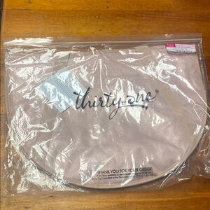 Thirty-One Pink Metallic Tote Bag Elegant and Versatile